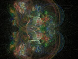 Imaginatory fractal abstract background Image