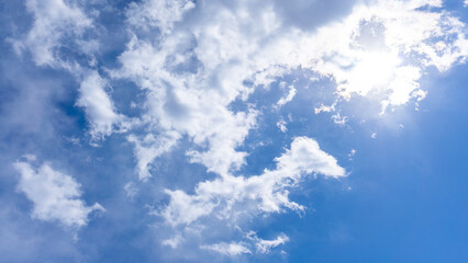 Landscape material of blue sky and clouds_wide_57