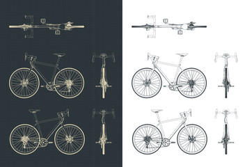 Bicycle blueprints