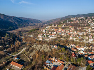 Aerial view of Village of Hrabrino, Bulgaria