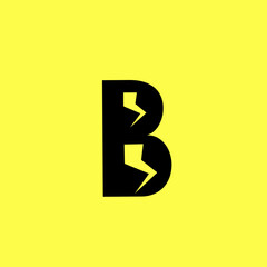 Letter B Logo with Lightning. Perfect For Your Logo.