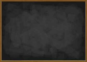 木の枠付き黒板のベクター背景素材 © Studio Trinity