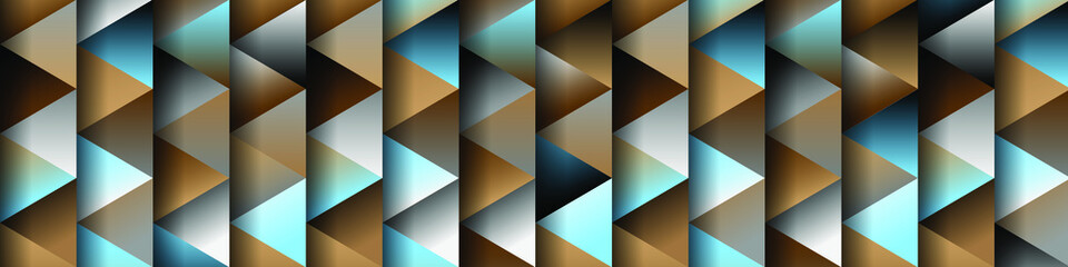 Obraz premium Abstract triangles geometric pattern background. Modern colored stone vector texture.