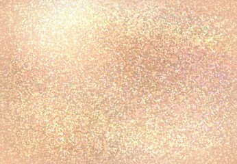 Beige luxury shimmer texture of small crystals. Holographic effect. Shiny material abstract background.