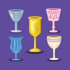 icons antique cups
