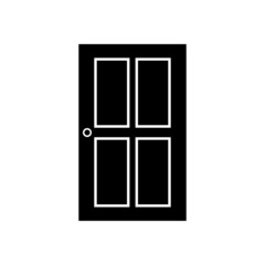 Graphic flat door icon for your design and website