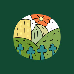 design for t-shirt, badge, sticker, etc