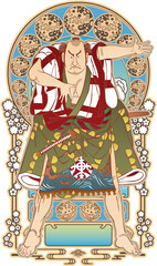 浮世絵　歌舞伎役者　その88　和風ゴシックバージョン	

