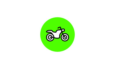 bike icon vector logo template. simple icon. on white background