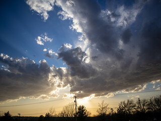 sunset in the clouds