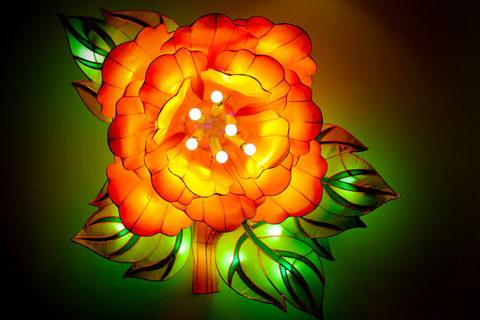 Orange Flower Lantern