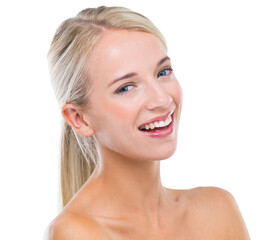 Obraz premium Effortlessly gorgeous. Cropped shot of a beautiful young woman isolated on white.