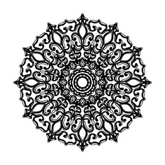 Hand drawn mandala. decoration in ethnic oriental  doodle ornament.