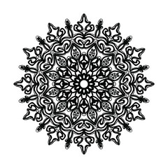 Hand drawn mandala. decoration in ethnic oriental  doodle ornament.