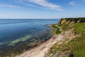 The Baltic Sea coast with the cliffs of Boltenhagen, Mecklenburg-Western Pomerania, Germany