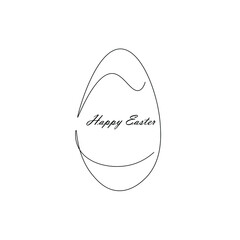 Happy easter card vector illustration