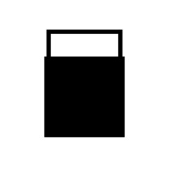 Graphic flat erase icon for your design and website
