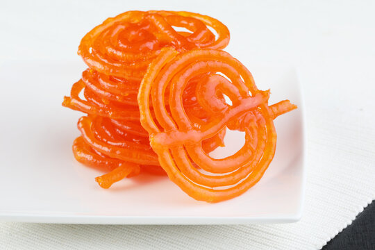 Crispy Sweet Jalebi, Jilapi, zulbia, mushabak or zalabia