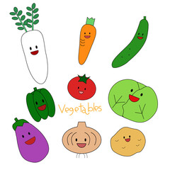 野菜　セット　笑顔　