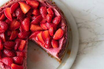 strawberry cheesecake - obrazy, fototapety, plakaty