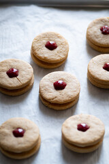 cookies on a tray