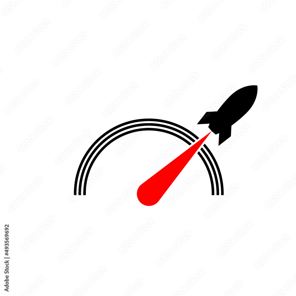 Poster the tachometer, speedometer and indicator icon. performance measurement symbol isolated on white bac