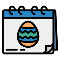easter line icon