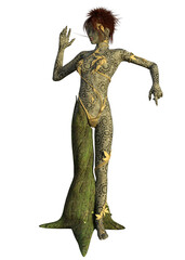 3D Dryad woman