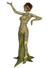 3D Dryad woman