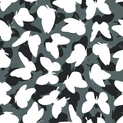 Butterflies seamless pattern. Vector stock illustration eps10. 