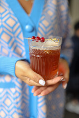 Hot and cold drinks cocktails