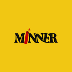 Illustration vector graphic of dynamite logo design template. Suitable for game developer, gaming channel, gamer community, mining, minner, etc.