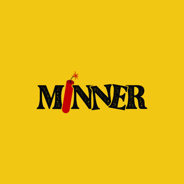 Illustration vector graphic of dynamite logo design template. Suitable for game developer, gaming channel, gamer community, mining, minner, etc.