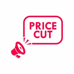 Price cut label for promotion product