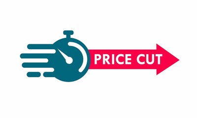 Price cut label for promotion product