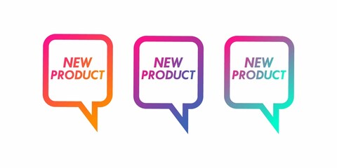 New Product logo design template illustration. Suitable for product label
