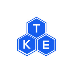 TKE letter logo design on White background. TKE creative initials letter logo concept. TKE letter design. 