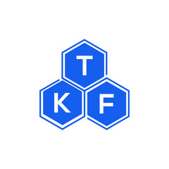 TKF letter logo design on White background. TKF creative initials letter logo concept. TKF letter design. 