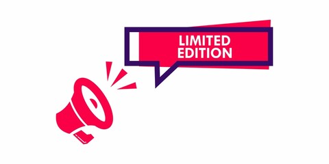 limited edition logo design template illustration. Suitable for product label