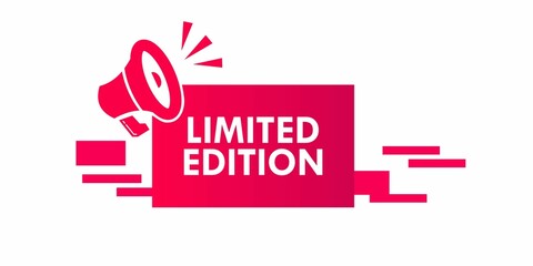 limited edition logo design template illustration. Suitable for product label