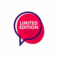 limited edition logo design template illustration. Suitable for product label
