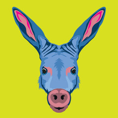 Aardvark face vector illustration in decorative style, perfect for tshirt style and mascot logo