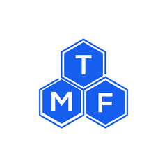 TMF letter logo design on White background. TMF creative initials letter logo concept. TMF letter design. 