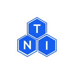 TNI letter logo design on White background. TNI creative initials letter logo concept. TNI letter design. 