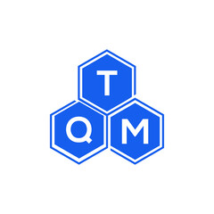 TQM letter logo design on black background. TQM  creative initials letter logo concept. TQM letter design.