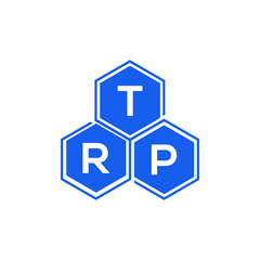 TRP letter logo design on black background. TRP  creative initials letter logo concept. TRP letter design.