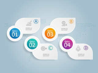 abstract horizontal timeline infographics element presentation