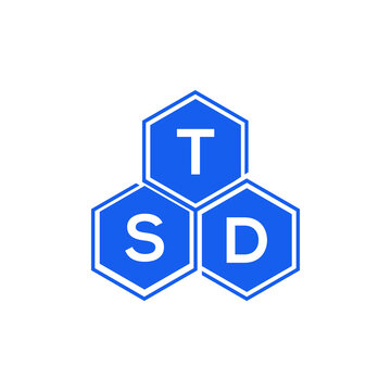 TSD letter logo design on black background. TSD  creative initials letter logo concept. TSD letter design.