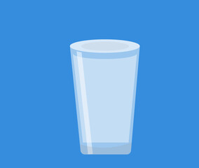 ガラスのコップ 透明グラス ベクターイラスト