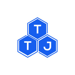 TTJ letter logo design on black background. TTJ creative initials letter logo concept. TTJ letter design. 